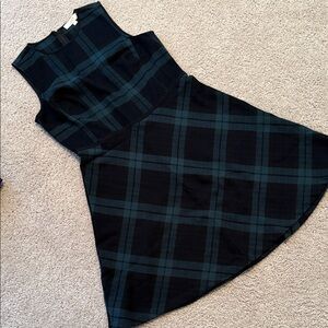 Loft Plaid Jumper Dress